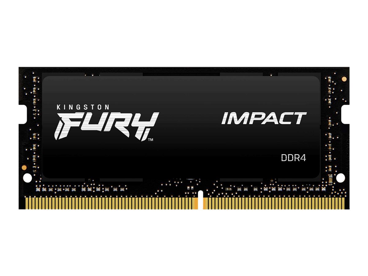 **Memoria RAM Kingston FURY Impact DDR4 16GB 3200 MHz CL20 SO-DIMM 260-contactos - Negro**