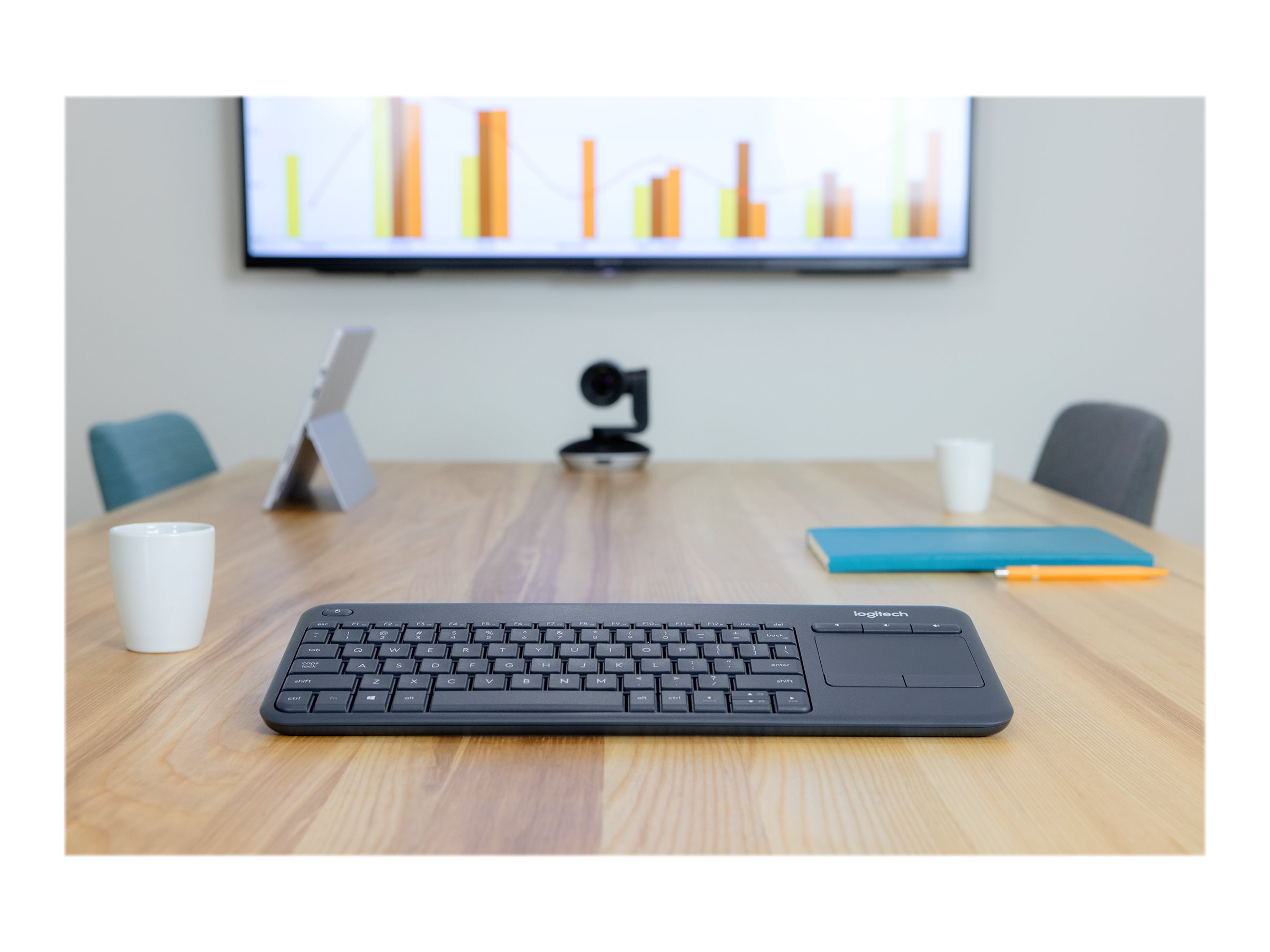 Logitech K400 Plus - Teclado Inalámbrico Touch