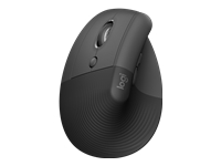 Logitech Lift Left Ratón Vertical Ergonómico para Zurdos - Inalámbrico Bluetooth/2.4 GHz - 6 Botones - Color Grafito
