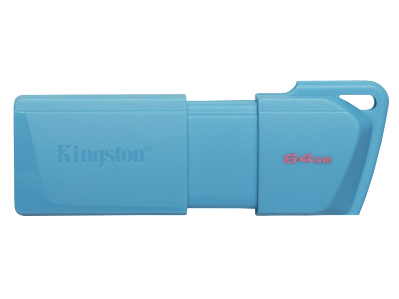 Kingston USB Flash Drive 64GB USB 3.2 Gen 1 - NEON Aqua Blue