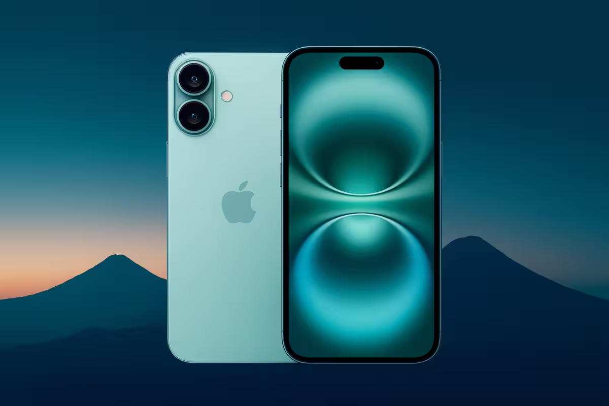 iPhone 17 base en color azul