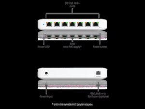 Ubiquiti UniFi Switch Ultra - Switch PoE Layer 2 de 8 Puertos GbE con Montaje Versátil - 42W